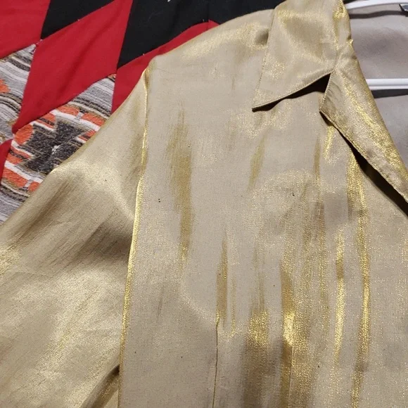 The Work Connection Gold Blouse - Picture 7 of 7